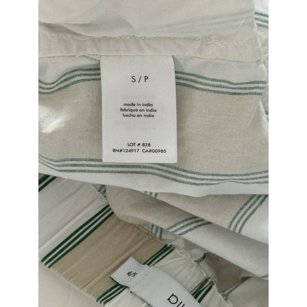 Onia Men's Small Multicolor Striped Poplin Pajama Shorts - Picture 6 of 10